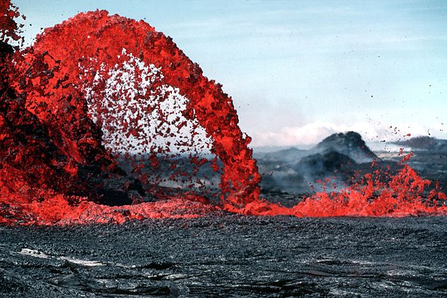 fountain of lava